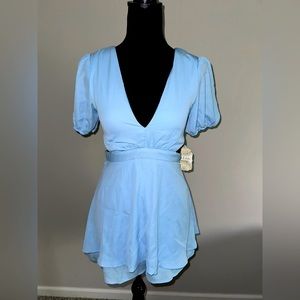 Altar’d State Blue Mini Romper